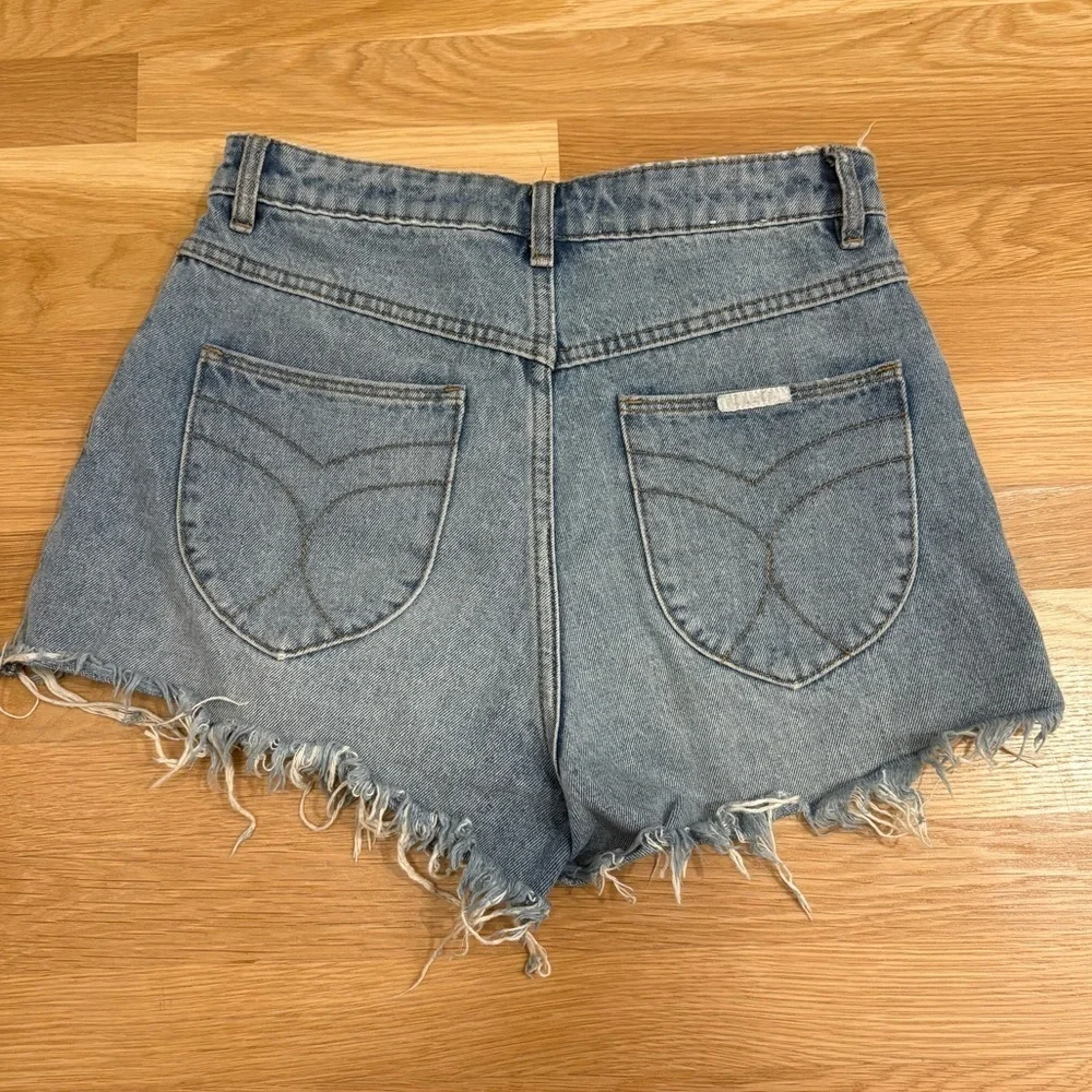 Rolla’s Dusters Short High Rise Slim Sylvie Blue Size 28 - Picture 3 of 5